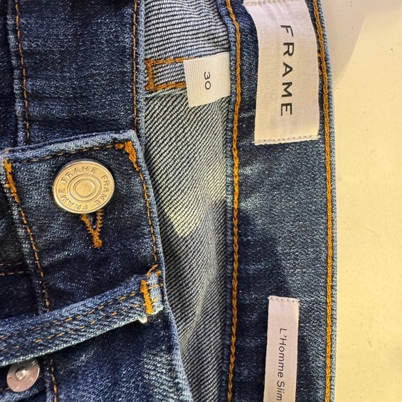 Gently used men’s Frame jeans slim size 30 - Picture 3 of 7